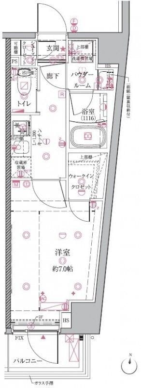 クレイシアIDZ芦花公園 504 間取り図