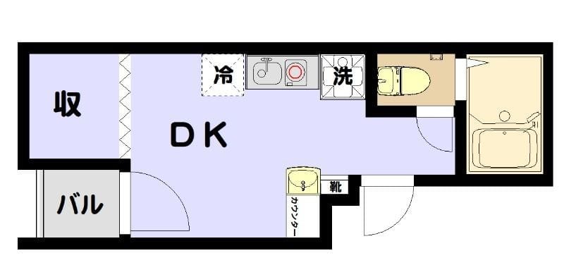 アールヒルズ日本橋 401 間取り図