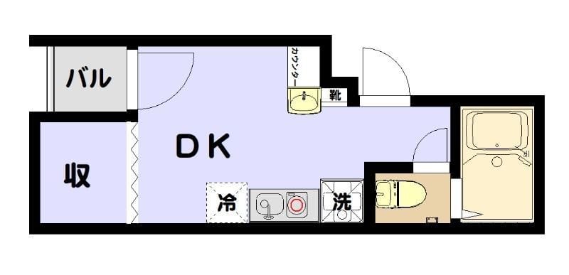 アールヒルズ日本橋 402 間取り図