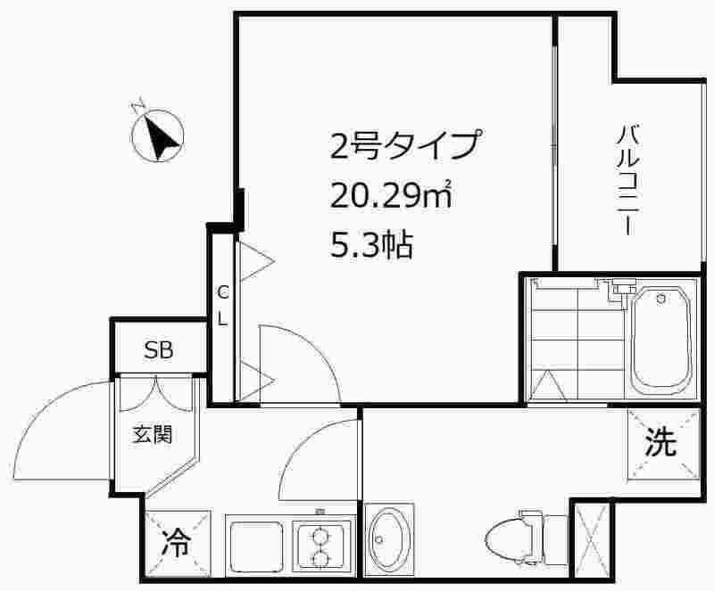 アイディ西五反田 302 間取り図