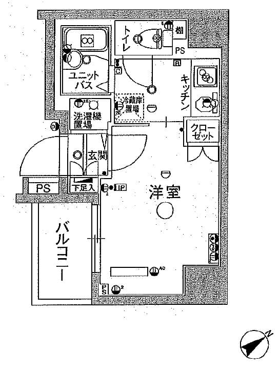 スカイコートヌーベル池袋 1003 間取り図