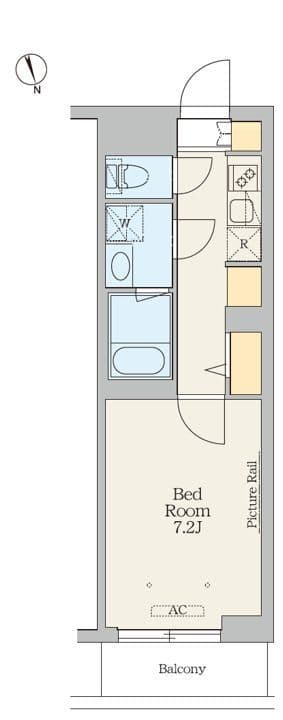 クレストコート綾瀬 305 間取り図