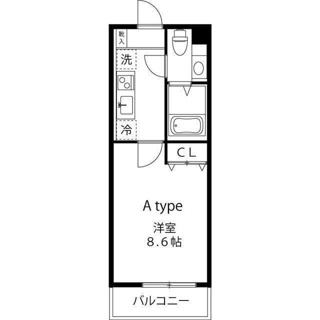 LOC'S SHINYURIGAOKA 207 間取り図