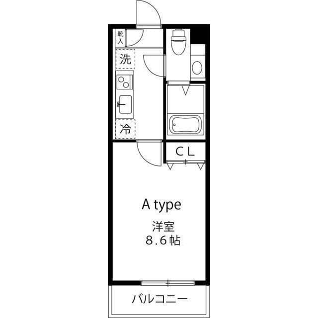 LOC'S SHINYURIGAOKA 405 間取り図