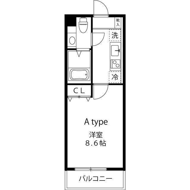 LOC'S SHINYURIGAOKA 504 間取り図