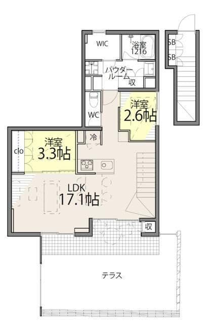 TAS経堂レジデンス 215 間取り図