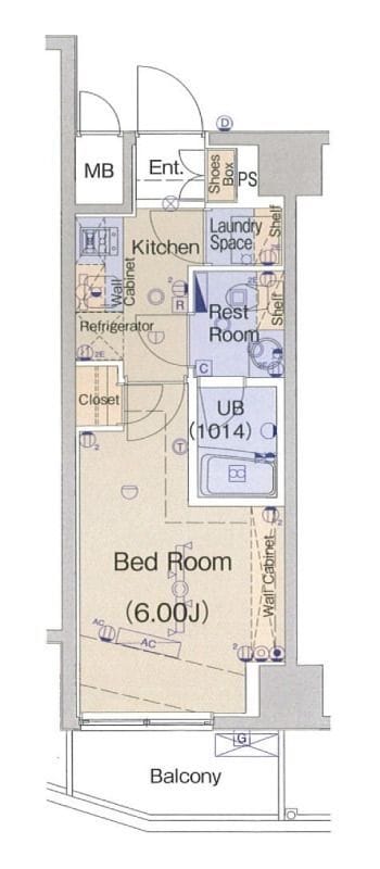 ブライズ大森東デュエ 803 間取り図