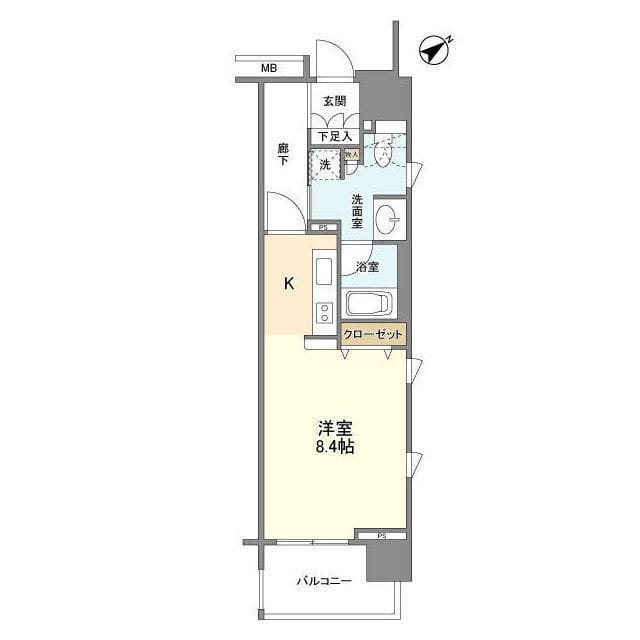 クリオ五反田 1005 間取り図