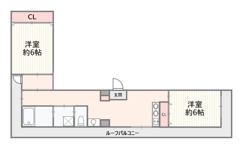 カールトンコート 401 間取り図