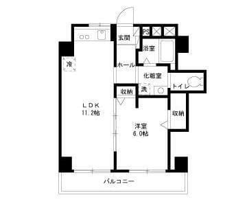 ウイングピア美園 305 間取り図