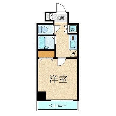 スカイコートヴィーダ五反田WEST 1202 間取り図