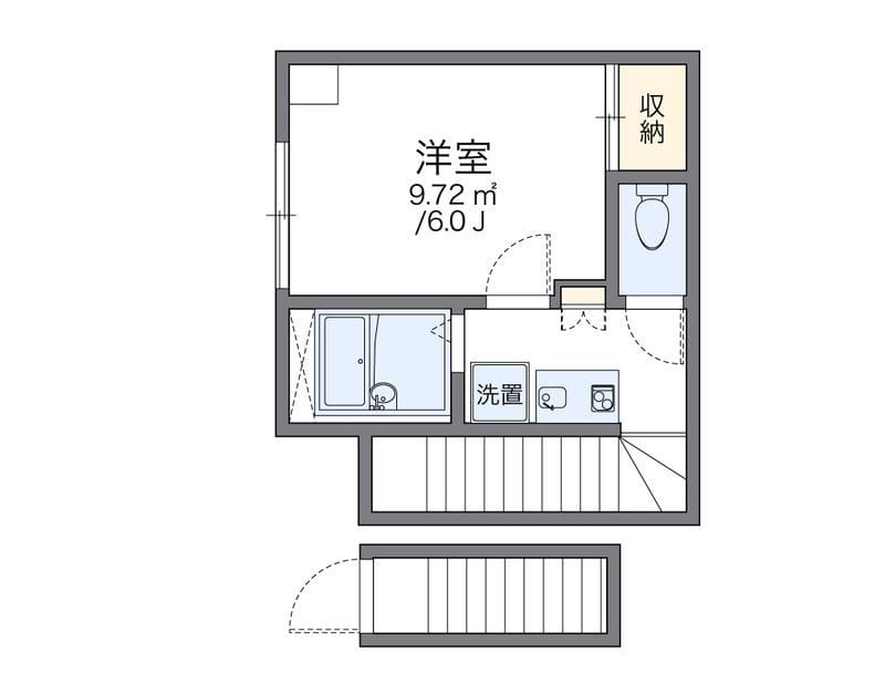 レオパレスSperanza赤坂 201 間取り図