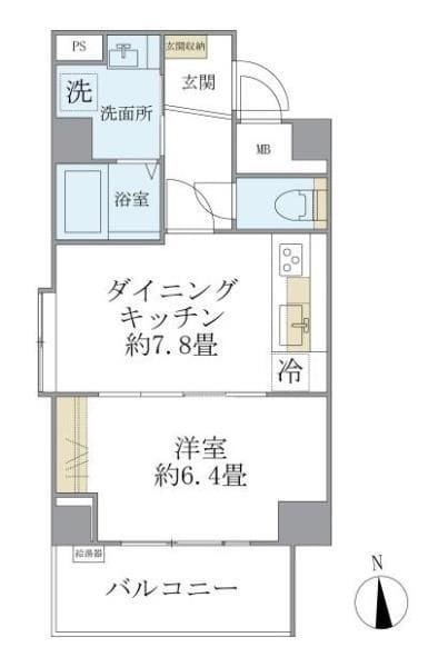 リエール若松町 204 間取り図