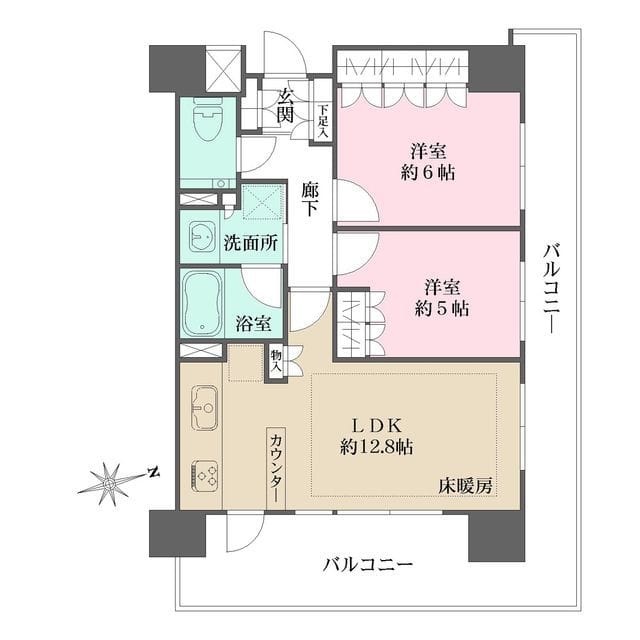 グランスイート高円寺 1103 間取り図