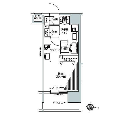 パークキューブ板橋本町 1211 間取り図
