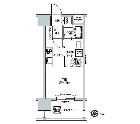 パークキューブ板橋本町 810 間取り図