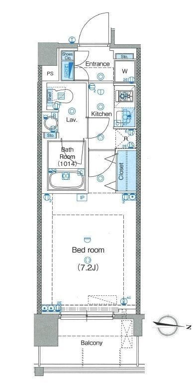 CASSIA錦糸町 606 間取り図