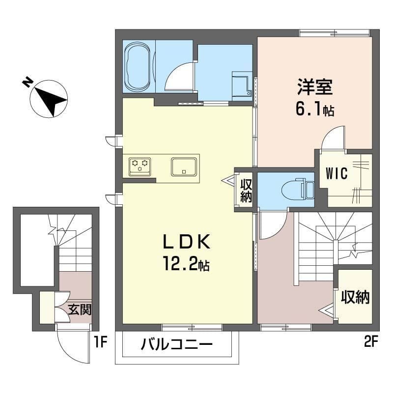 メゾン・ボワ 00201 間取り図
