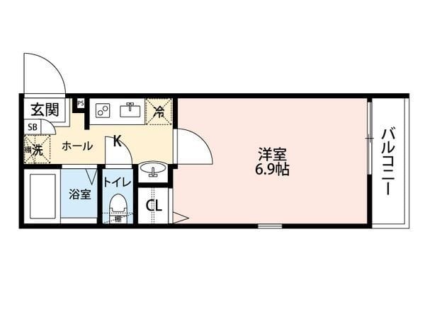 グランクオール大島 103 間取り図