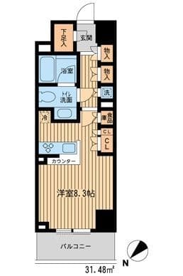 HF新横浜レジデンス 0605 間取り図