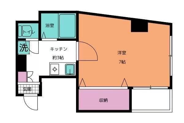 ニューバリュー西落合 303 間取り図
