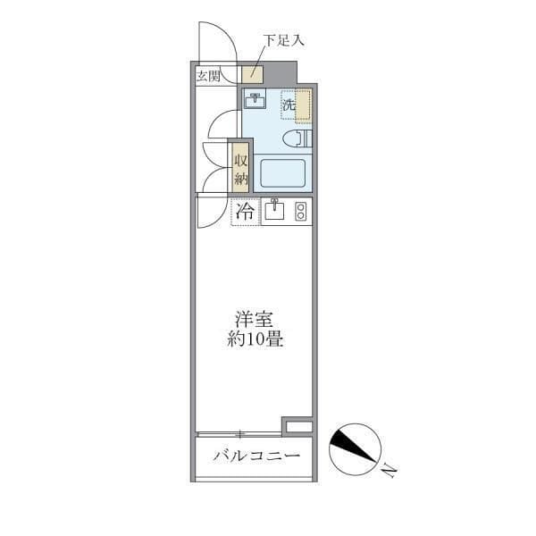 アプリーレ赤坂 306 間取り図