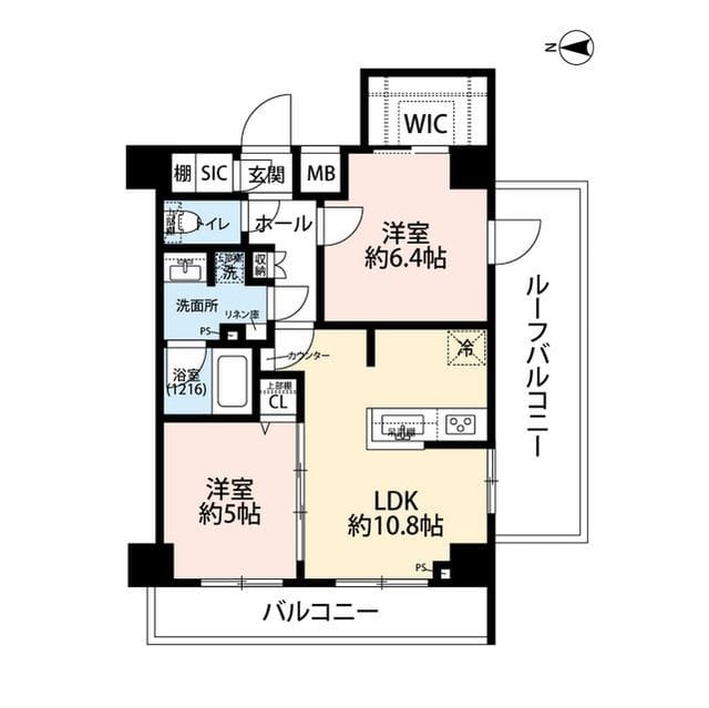 プレール・ドゥーク芝浦 1201 間取り図