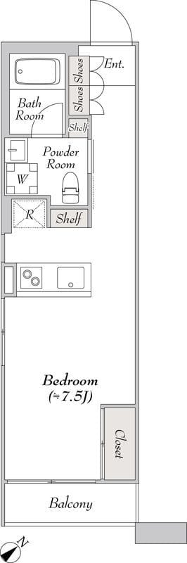 ルミークアン桜新町ノース 201