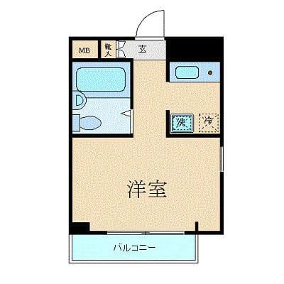 プレール南青山 203 間取り図