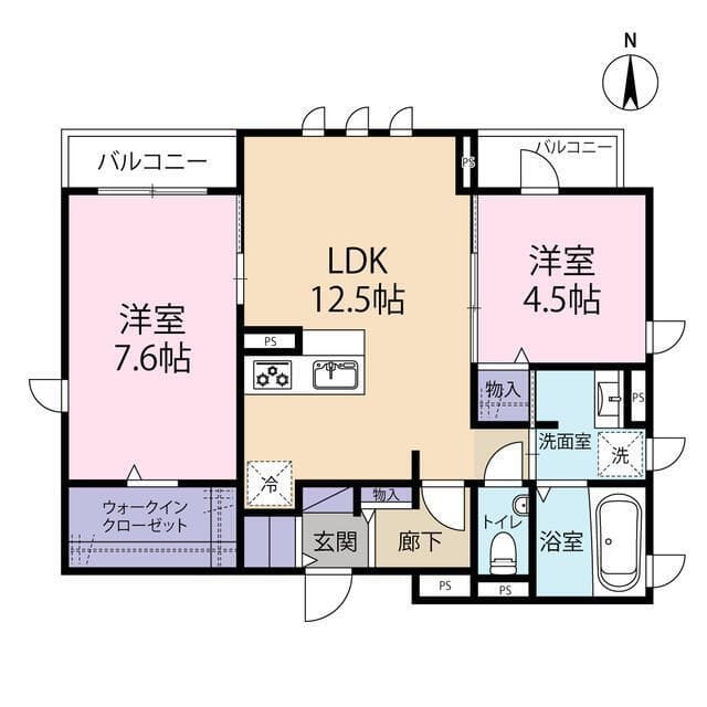 グランソーレ西麻布 202 間取り図