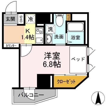 グランジット白金高輪 303 間取り図