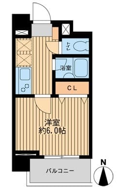ジョイシティ住吉 0601 間取り図