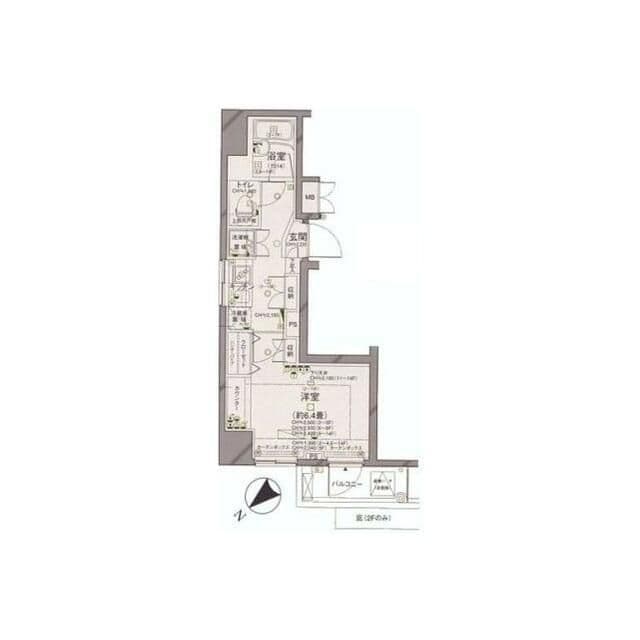 パレステュディオ文京根津 604 間取り図