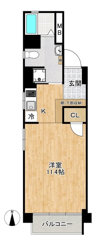 ニュー池尻マンション 901 間取り図