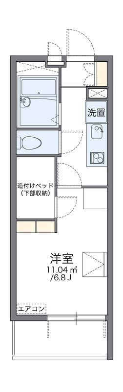 レオパレス壽光Ⅰ 204 間取り図