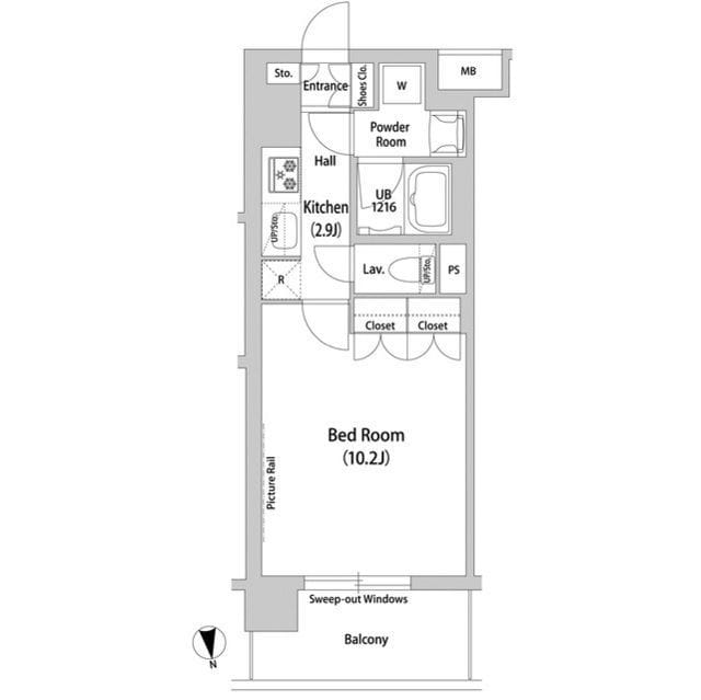 World Residence 大手町 805 間取り図