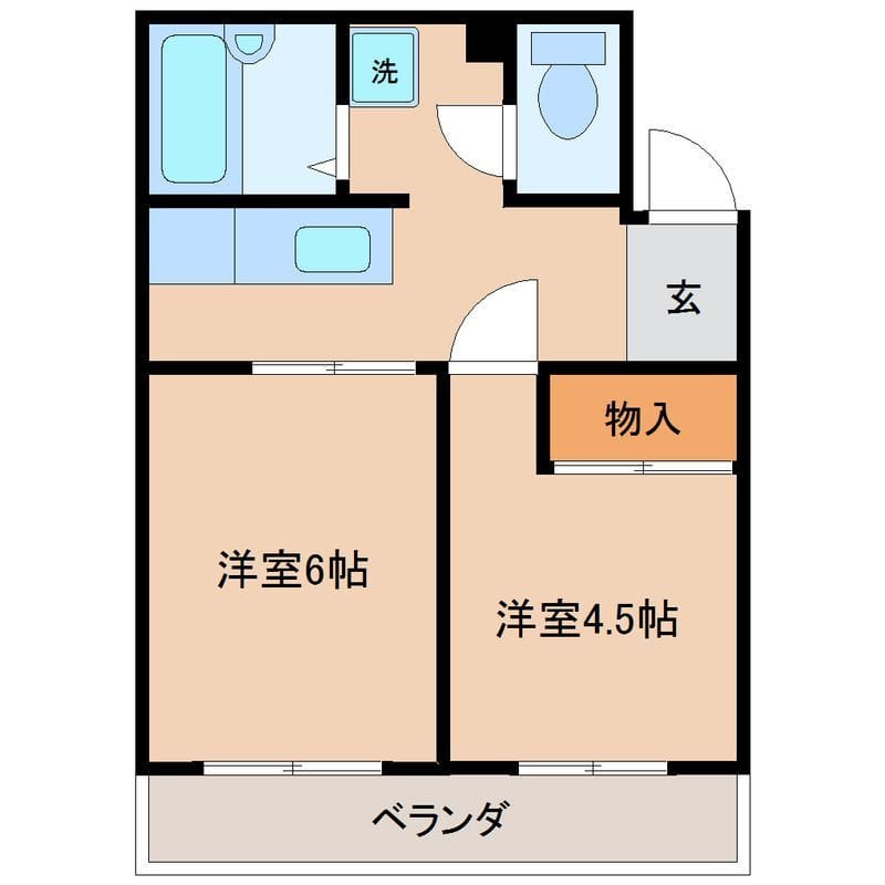 メイジハイツ 301 間取り図