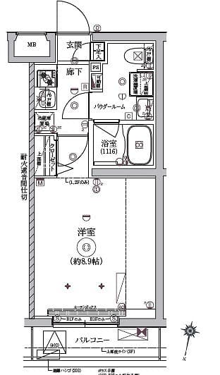 RELUXIA西馬込 207 間取り図