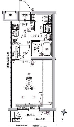 RELUXIA西馬込 401 間取り図