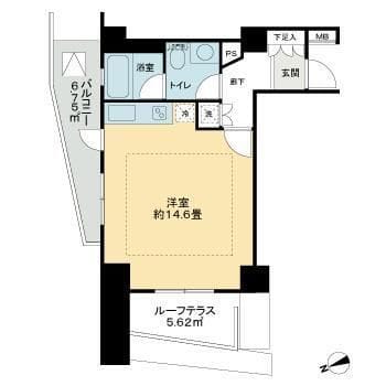 グローリオ十条 0806 間取り図