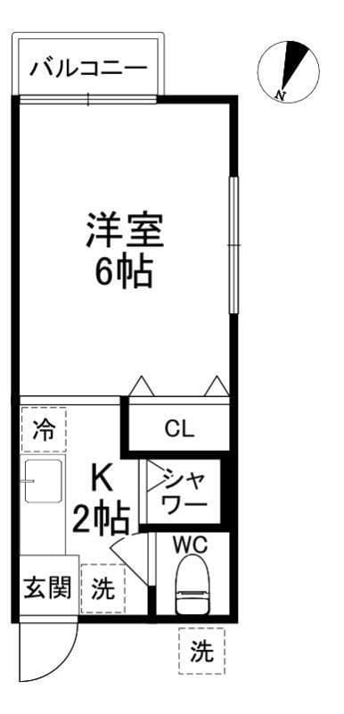 昴Ⅱ 101 間取り図