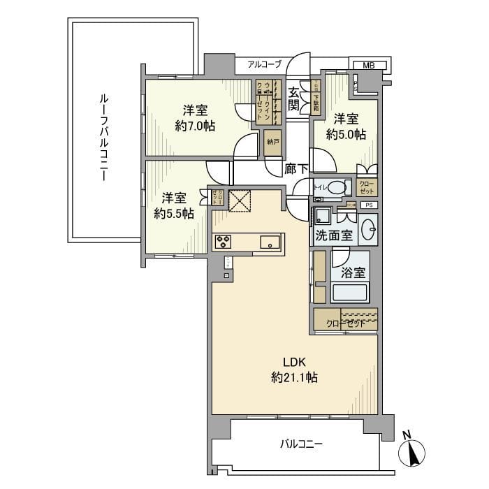 プラウド中野島の写真