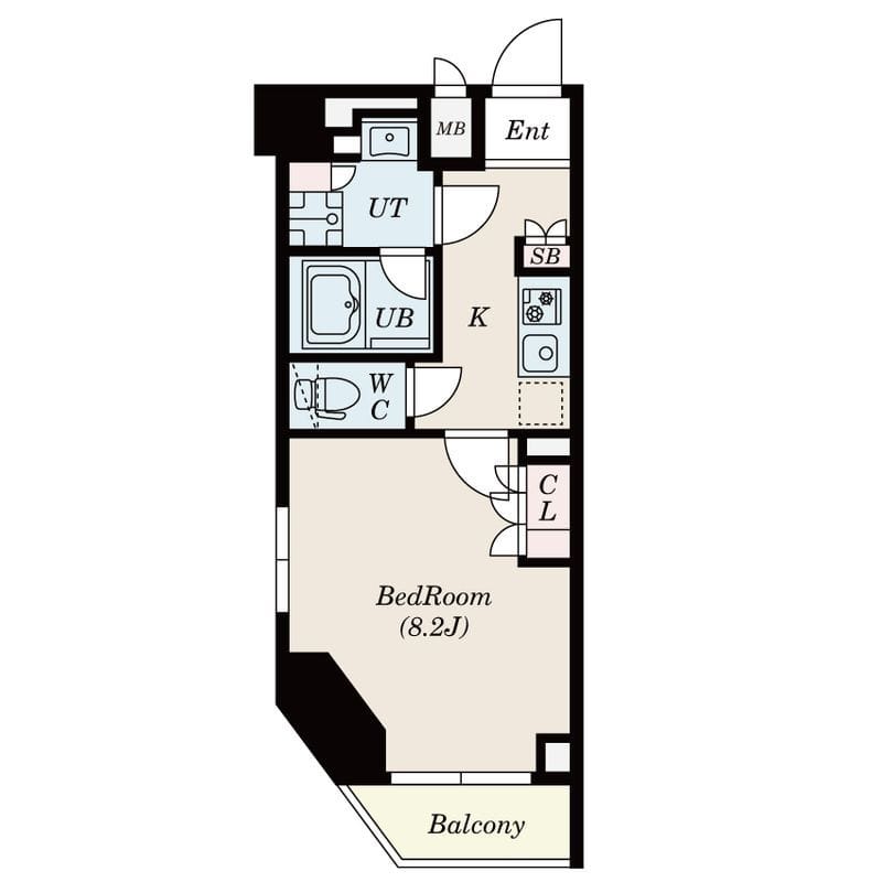 S-RESIDENCE三田慶大前 503 間取り図