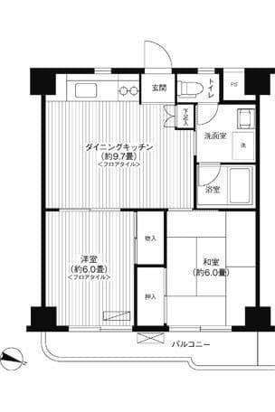 メゾンタカノハ 302 間取り図