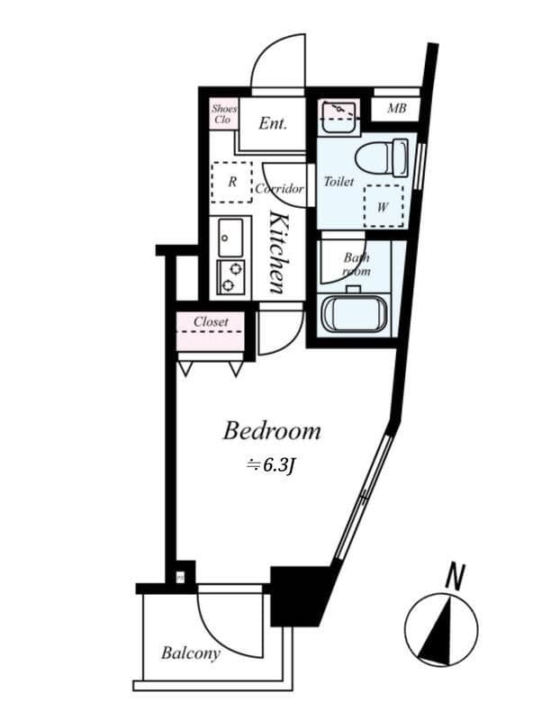 L-Flat板橋区役所前 401 間取り図