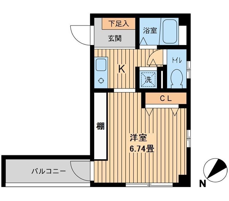 アメニティーTOA 0201 間取り図