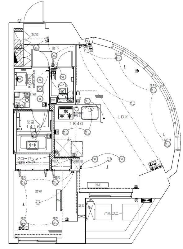 ルフィット神宮北参道(旧ニューシティアパートメンツ千駄ヶ谷Ⅱ) 1101 間取り図