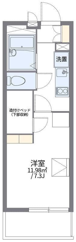 レオパレスEASTAGEⅡ 304 間取り図