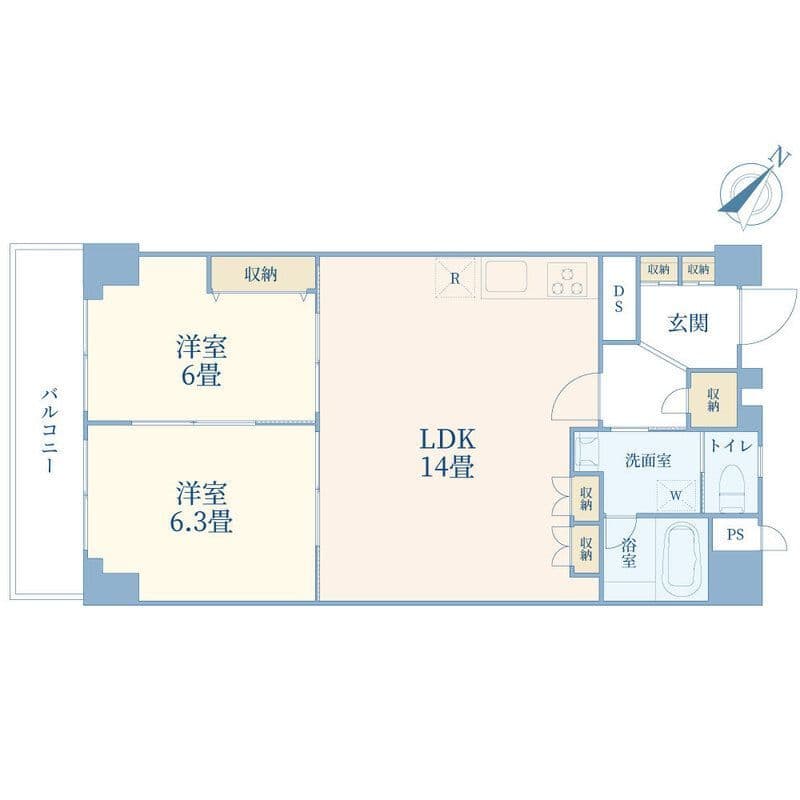 マンション清水台 307 間取り図