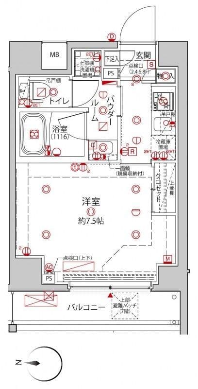 クレイシア森下ステーションサイト 212 間取り図